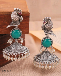 Parakeet Parrot Jhumki Earrings
